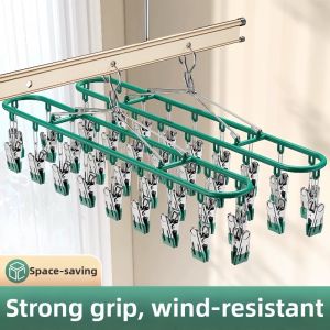 Multi-functional Anti-wind Stainless Steel Socks and Underwear Drying Rack