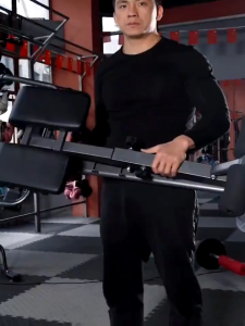 Multifunctional Metal Roman Chair Commercial and Household Folding Waist Hip Trainer Bodybuilding Fitness