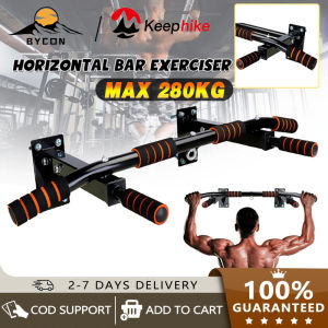 Door wall horizontal bar steel 280KG household Gym Workout Chin up Pull Up Push Up Training Bar Sport Fitness Sit-ups Fitness Equipment Wall Mounted Heavy Duty Pull Up Bar