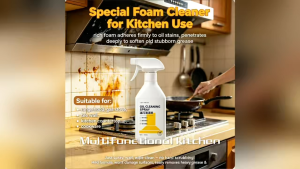 Kitchen Heavy Oil Foam Cleaner Multifunctional Degreaser for Stove & Range Hood，300ml