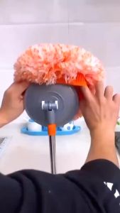 MLADEN 2M Extendable Mop Round Mop Lantai Sunflower Dust Mop Floor Wall Ceiling Cleaning Mop 可伸缩拖把