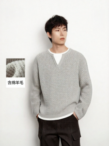 Semir | Men Warm Faux Two-Piece Winter Sweater