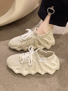 Lightweight Sports Casual Shoes for Women with Flat Heel and Sole Microfiber Skin Lining Polyurethane Sole Running Yoga Fitness Shoes