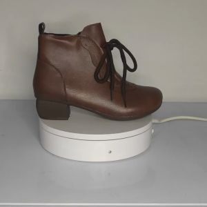 Prikol COD Import Terlaris Sepatu Wanita Boots Tinggi Cewek Tali Kulit Korea Lentur Formal Cantik 176