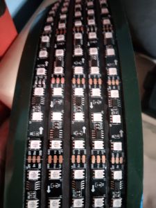 LED wave kaca depan mode animasi dan teks 12 /24v