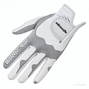 Mens Left Hand Golf Glove Breathable Anti-Slip Nanofiber Lightweight Durable Silicone Grip Stretch Magic Tape Washable Su