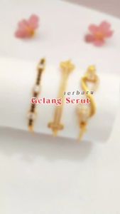 Nice Jewelry Gelang dewasa serut lapis emas gold GL 003
