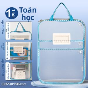 deli | Túi MESH Chữ L Có Zip Dày