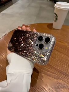 Luxury Shiny Bling Glitter Lattice Sequins Phone Case for IPhone 15 Pro Max 12 13 14 Pro Max Gradient Sparkling Soft Silicone Shockproof Cover