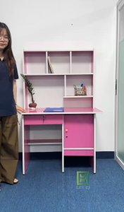 BÀN HỌC SINH LIỀN KỆ SÁCH VÁN ÉP MÀU KEM GIÁ RẺ - GIAO HÀNG HỎA TỐC HCM