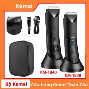 Kemei | Máy Cắt Tóc Kemei KM-1838 KM-1840 Dành Cho Vùng Kín Lưỡi Dao Gốm Chống Nước Sử Dụng Được Khi Khô/ướt Dao Cạo Lông Toàn Thân Cho Vùng Mu & Nách