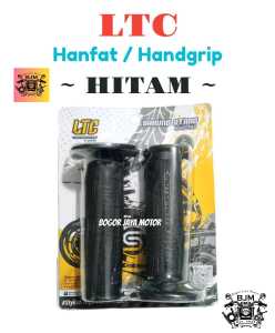 1 SET HANFAT / HANDGRIP UNIVERSAL HITAM SARUNG STANG MOTOR WARNA HITAM MURAH