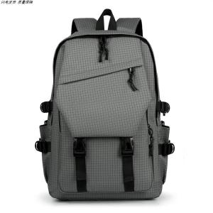 Waterproof Nylon Korean Style Travel Laptop Backpack Large Capacity Student Bookbag Mens 2025 New Model Business Casual