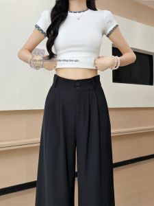 XIANYIJIAO | New Summer Premium Drape Tapered Straight Pants for Petite Women