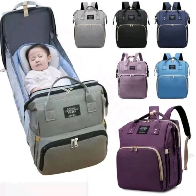 Tas Kasur Bayi Travel diaper bag Perlengkapan Bayi Multifungsi 2in1 Kasur Tidur Ransel Diaper Bag baby