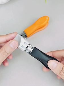 Gunting Kuku Miring Splash-Proof Nail Clipper Jepitan Potong Kuku  Anti Cantengan Gunting Kuku Sudut