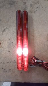 17.5cm Knight Night Rider Highway Flasher LED Running Day Light Lamp Bar Red Blue Set