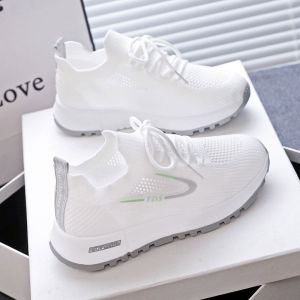 gumahus | Knit Mesh Upper Thick Sole Womens Running Shoes
