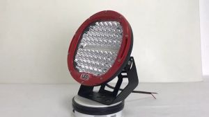 384W 2 Color 9 Inch Bright Offroad LED Work Light Yellow White 12V 24V For Car SUV Jeep ATV 4wd 4x4 Boat Round Spotlight