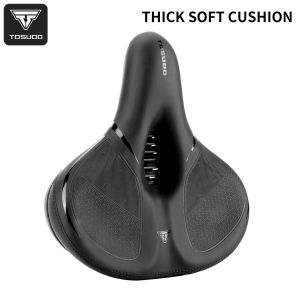TOSUOD Soft Bicycle Saddle Sponge Shock Absorbing Seat Hollow Comfortable MTB Road Bike Universal Waterproof Cushion