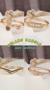 Gelang Xuping Dewasa Boba Permata Full Zirkon Polos Lapis Emas Gold GL 147