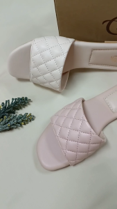 GIMMI Chic Quilted Flat Sandals | Comfortable Womens Slides | Stylish Slip-On Footwear