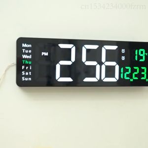 Đồng Hồ Điện Tử Treo Tường DIGI Week LED 3D Có Remote Điều Khiển Từ Xa - EuroHome