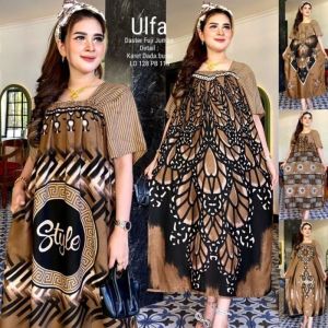 Home Dress Busui Jumbo Ld 120 cm - Daster CHIBI Jumbo Busui Motif Terbaru Kekinian