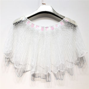 High Quality Womens 1920s Shawl Evening Cape Vintage Flapper Shawl: Sequin Beads Embroidery and Mesh Design for Gatsby Parties!