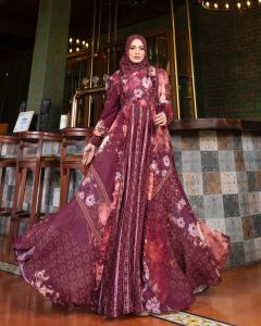 GAMIS TERBARU SYARI  SYARI TRENDI BRANDED PRODUK PREMIUM FASHION MODERN MEWAH ELEGAN BAJU DRESS ETNIK MUSLIM BATIK ETNIK ZANAWA