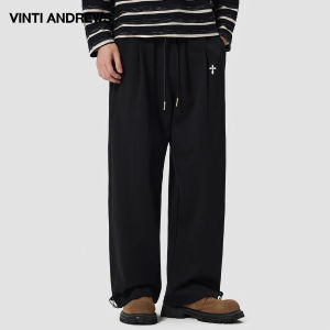 High Waist Loose Straight Leg Trousers