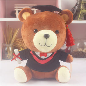 Graduation Costume Plush Doll Bachelors Cap Bear Toy Graduation Season Gift Soft PP Cotton Filled Gender Neutral Doll