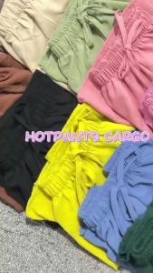 Celana Chargo Pendek Hotpants Wanita: Celana Santai Rumahan Crinkle Airflow