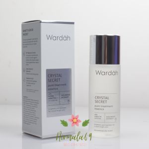 Wardah Crystal Secret Pure Treatment Essence 50ml/TONER WAJAH/ORIGINAL/BPOM/PENGHILANG FLEK HITAM/PENYEGAR KULIT WAJAH