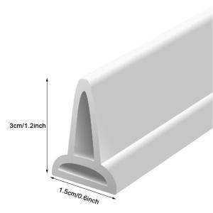 Water Shower Bathroom 1M Stopper Dam Barrier Seal Strip PVC Self-adhesive Practical Accessories High Quality