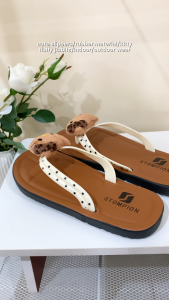 STOMPION Korean Flip Flops For Women Cute Cat Slippers Non-Slip Lightweight Comfortable Casual