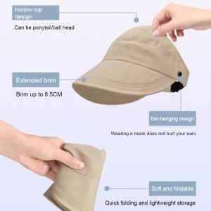 Women's Large Face Outdoor Wind Sun Hat
