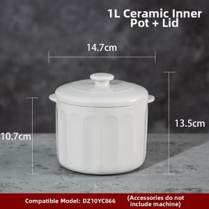 Original Size Ceramic Inner Pot for Slow Cooker