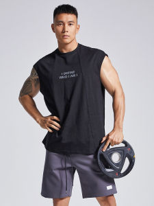 เสื้อกั๊กฟิตเนสระบายอากาศได้ดีสำหรับผู้ชาย OMG ทรงหลวม ดูดซับเหงื่อ ป้องกันแบคทีเรีย ชุดวิ่งมาราธอน ชุดออกกำลังกาย ฤดูใบไม้ผลิ 2021