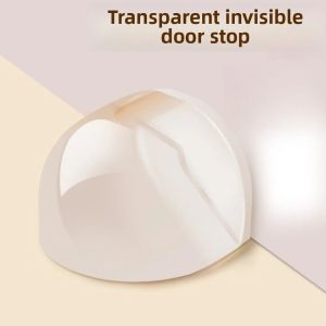 1-8pcs Transparent Door Stopper Self Adhesive Door Holder Catch Floor Mounted Door Stop for Protection of Wall and Furniture