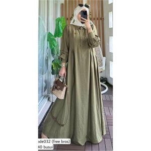 Gamis Mazaya Polos Wanita Gamis Polos Busui Polo line Gamis Busui