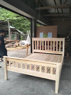 Mahogany Bedframe No varnish