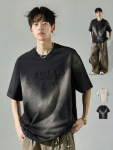 SZON | Vintage Tie-Dye Retro Letter Print T-Shirt