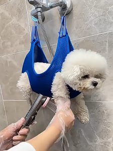 Dog Cat Nail Clip Trimming Bathing Bag Pet Grooming Anti Scratch Bite Fixed Bag Includes S Hooks