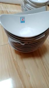 Tô melemin hình thuyền trang trí thức ăn cho bàn tiệc TO V17: 18.3 x 11.5 x 8.9 cm