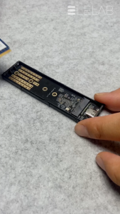 ELELAB กล่อง SSD ภายนอก M.2 10Gbps NVMe/SATA อะลูมิเนียม USB-C+สาย A+C รองรับ M Key/B&M Key 2230/2242/2260/2280