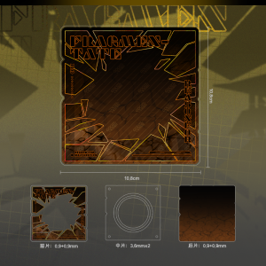 Acrylic Gyuumin 58mm 75mm 65mm Anime Storage Brick Display Stand Broken Barbecue Support Acrylic Anime Cartoon Storage Brick