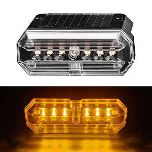 KEVANLY | 2Pcs Solar LED Car Strobe Lights 6SMD Turn Signal Side Marker Lights Emergency Flash Warning Lamp Auto Light