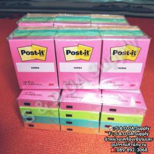 กระดาษโน๊ตโพสต์-อิท (1.5"x2") รุ่น 653-12AN คละสี