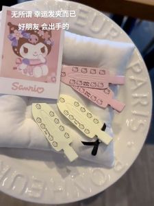 DAIMEISHU Kẹp tóc liền mạch Kitty dễ thương dành cho nữ kẹp bên tóc mái kẹp một chữ